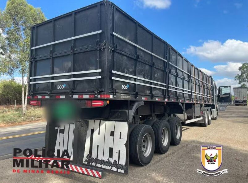 Homem preso com semirreboque furtado e comprimidos de rebite