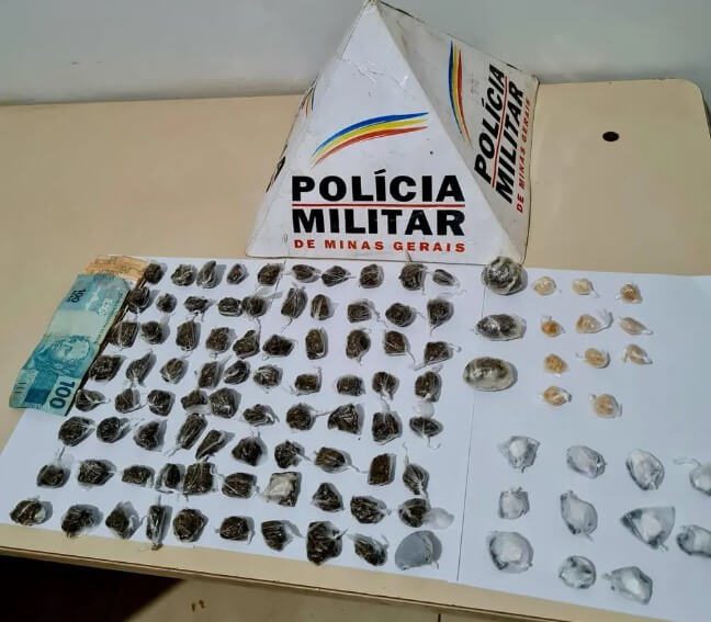 Menor cai de telhado com drogas e acaba apreendido