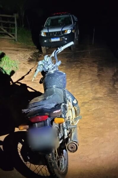 Moto furtada em Taiobeiras encontrada em Indaiabira