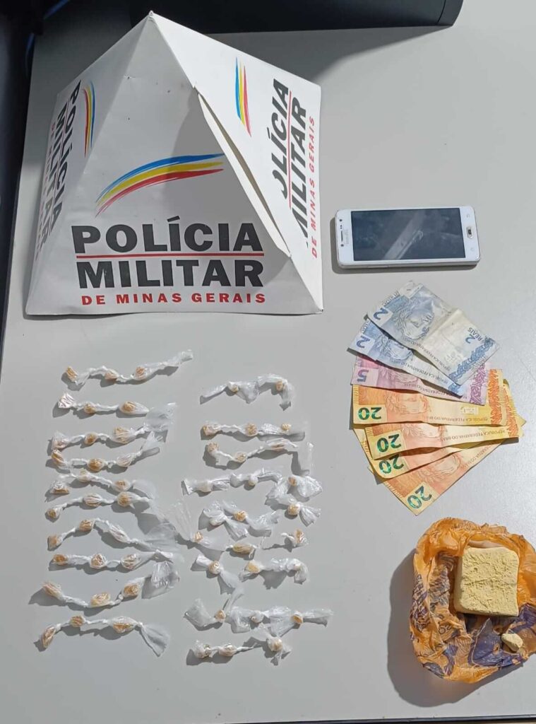 PM prende suspeito e apreende drogas