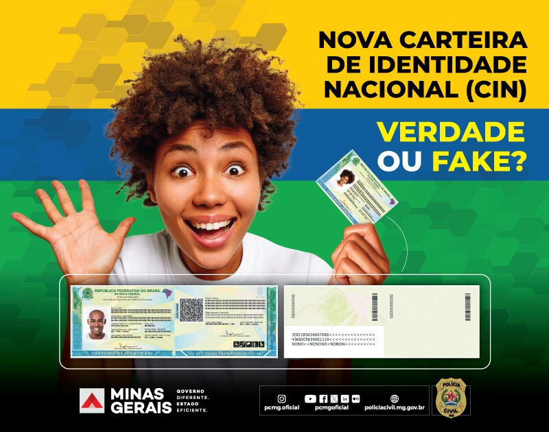 PC alerta para notícias falsas sobre carteira de identidade