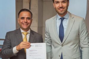 Presidente eleito da OAB&MG, Gustavo Chalfun, se reúne com o presidente da ALMG para tratar de pautas importantes para a advocacia