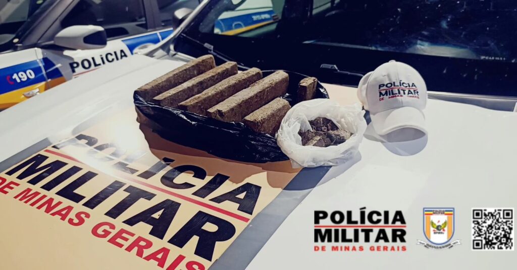 Adolescente apreendido com barras de maconha em um táxi