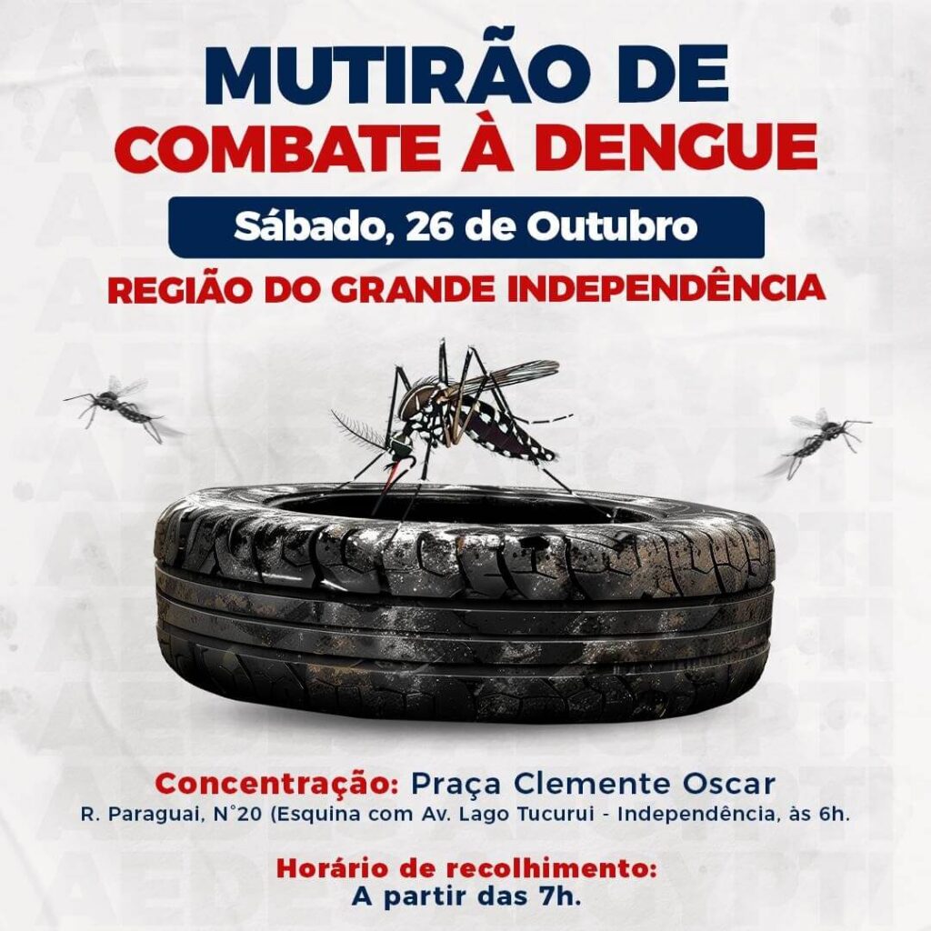 Mutirão de combate à dengue vai atender 30 bairros neste sábado