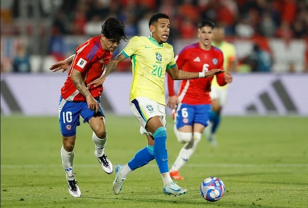 O EX-ATLETICANO Savinho será titular contra o Peru nesta terça-feira