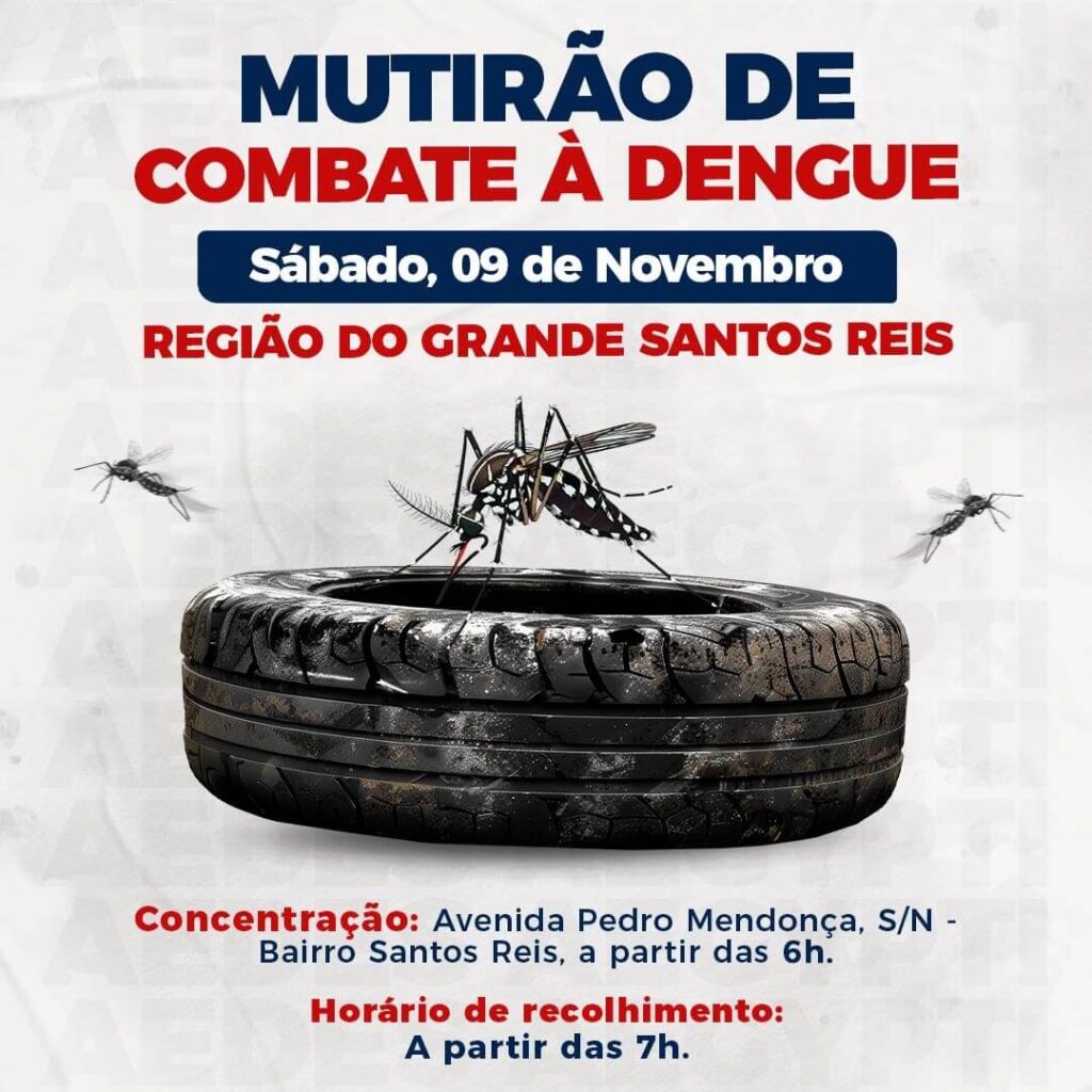 Mutirão de combate à dengue chega ao Grande Santos Reis