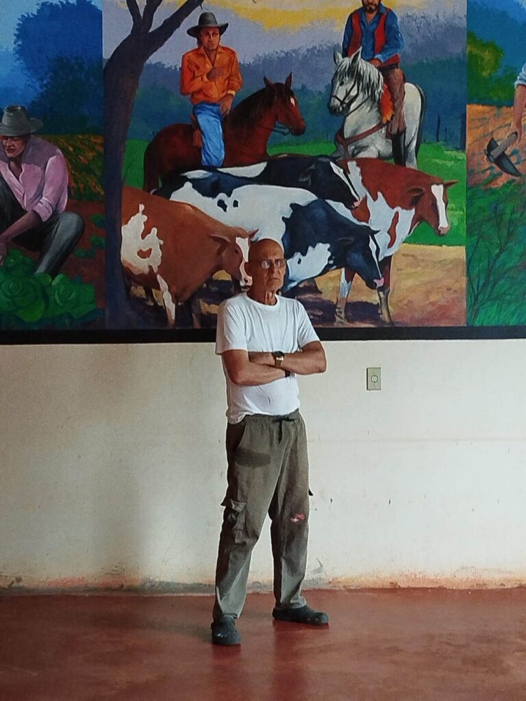 Gemma Fonseca inaugura painel artístico em comunidade rural