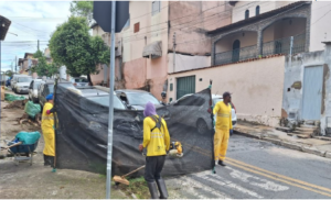 Depois das chuvas, Prefeitura intensifi ca recuperação de ruas e limpeza urbana em Montes Claros
