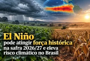 NOAA aponta mais de 90% de probabilidade de evento muito forte entre o fim do ano o início do outro